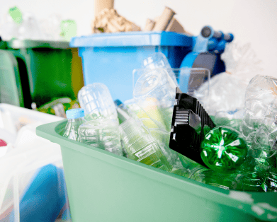 Oh, what`s in here? Mental health awareness month 10 used plastic bottles recycling bins earth day campaign 1
